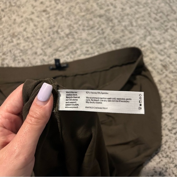 Eileen Fisher Green Maxi Skirt Size Large - Picture 4 of 7